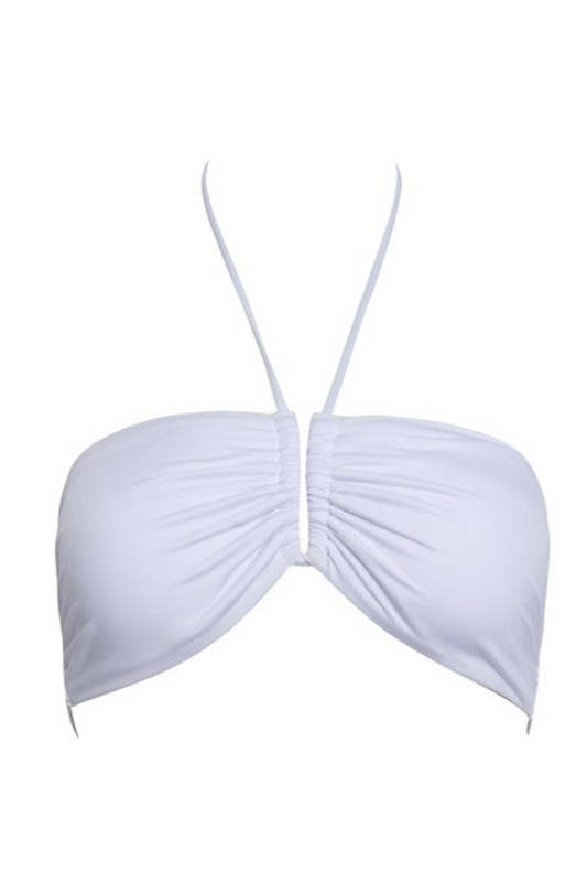 Blu4u γυναικείο μαγιό bikini top strapless με σούρα και επένδυση 'Fashion Solids'-23366095-01