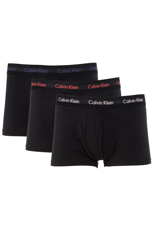 Calvin Klein Βαμβακερά μποξεράκια Cotton Stretch (3 τεμάχια)-U2664G-WHB