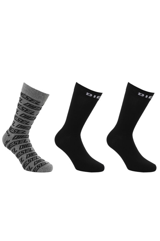 Diesel ανδρικές κάλτσες με λογότυπο ''Diesel''(3 PACK)-00SAYJ-0KAYL-E4366