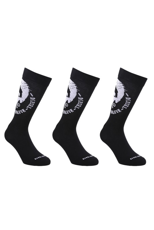 Diesel ανδρικές κάλτσες με λογότυπο ''Μohawk'' (3 PACK)-00SAYJ-0EASX-900