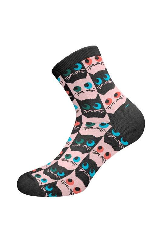 Walk γυναικείες κάλτσες με σχέδιο ''Cat Eyes'' -W133-2