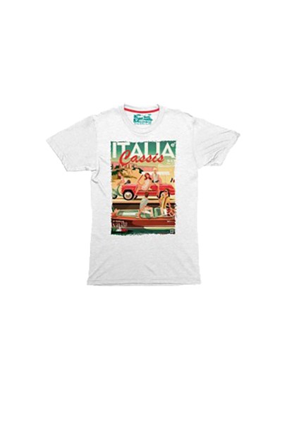 Johnny Brasco ανδρικό κοντομάνικο t-shirt με τύπωμα ''Italia'' - 056002C