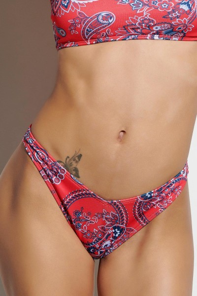 Blu4U bikini V bottom ''Shrubbery'' πικέ με κοφτή κάλυψη - 2136530