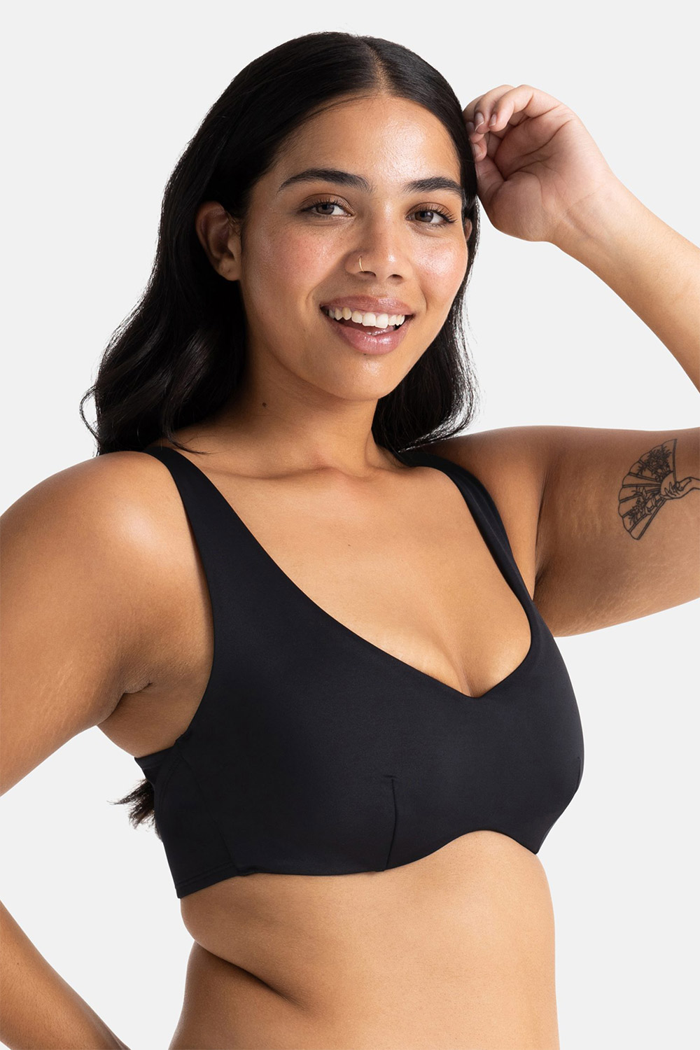 Dorina Eco Γυναικείο μαγιό Bikini Top "Santana" με μπανέλα (F, G, H Cup)-FXBK0019MI010-BK0001