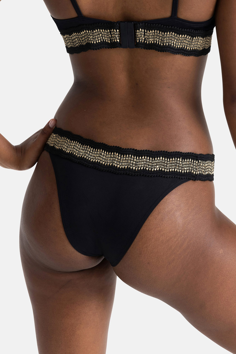 Dorina γυναικείο μαγιό bikini σλιπ κοφτής κάλυψης Brazilian ''Bole''-FXBZ0013MI010-BK0001
