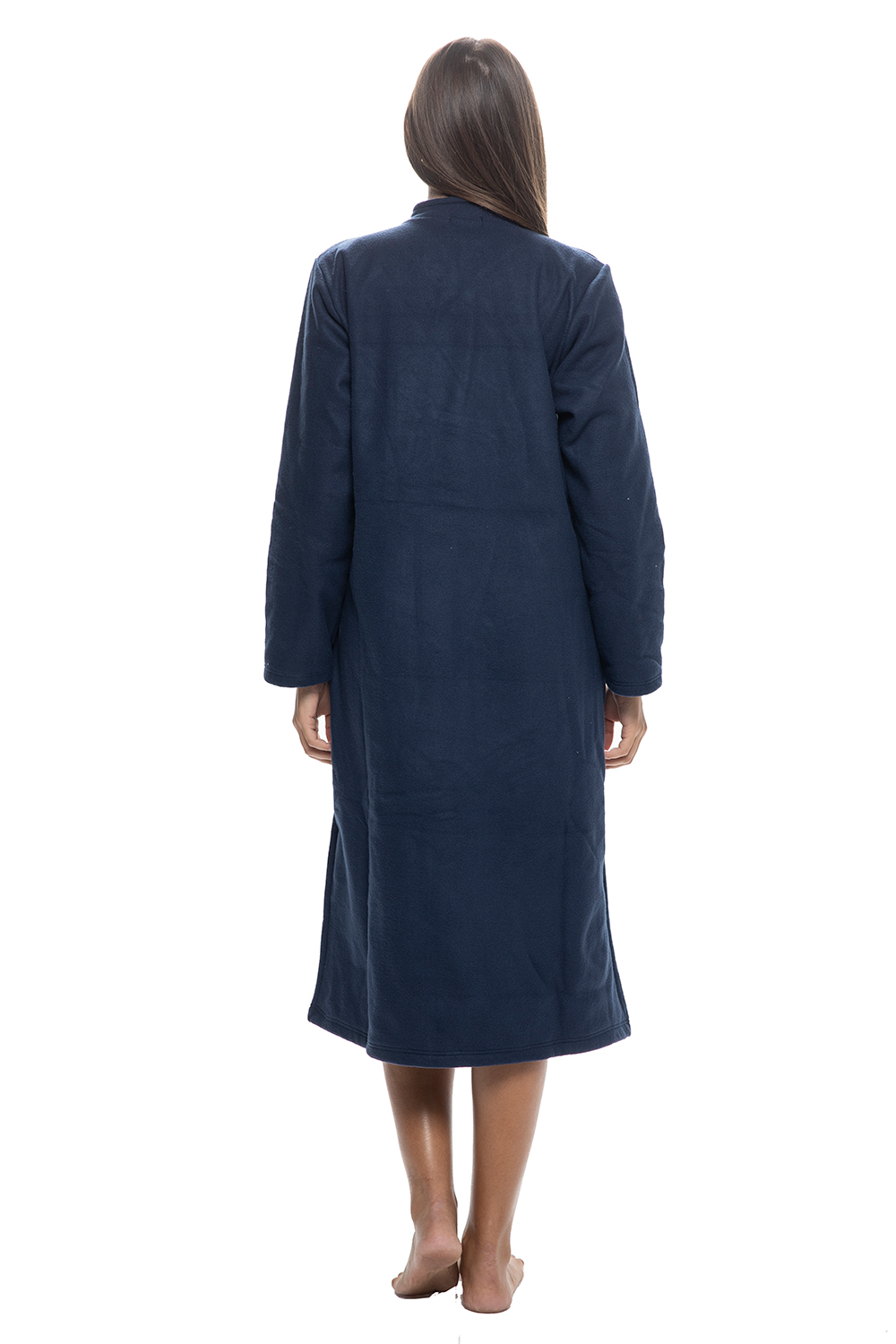 Koyote Koyote Γυναικεία χειμερινή μακρυά ρόμπα fleece κουμπωτή-ΚΓ5308b - 3