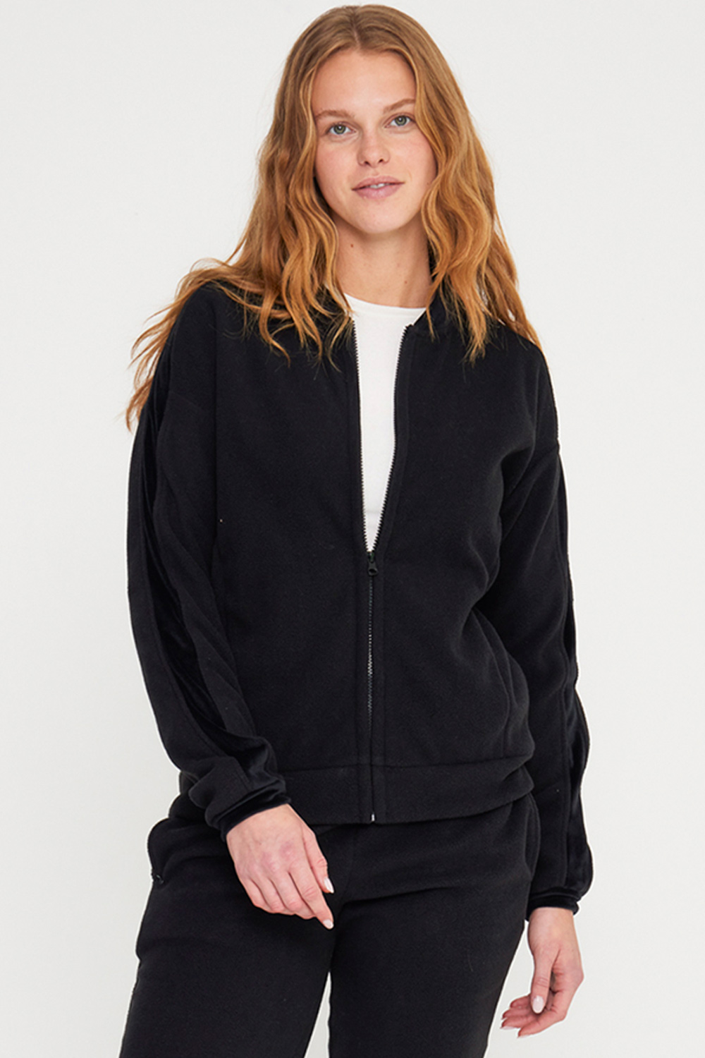 Noidinotte Γυναικεία fleece φόρμα με φερμουάρ-FA8921