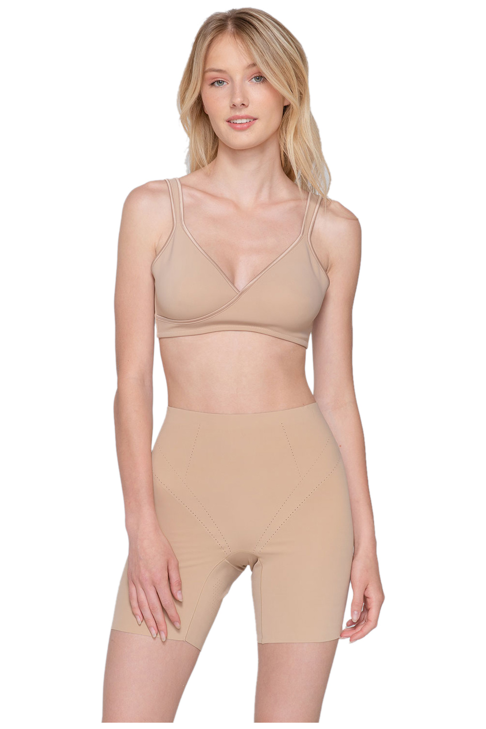 Luna sculpt biker shape λαστέξ ψηλόμεσο με πόδι και χωρίς ραφές-25125