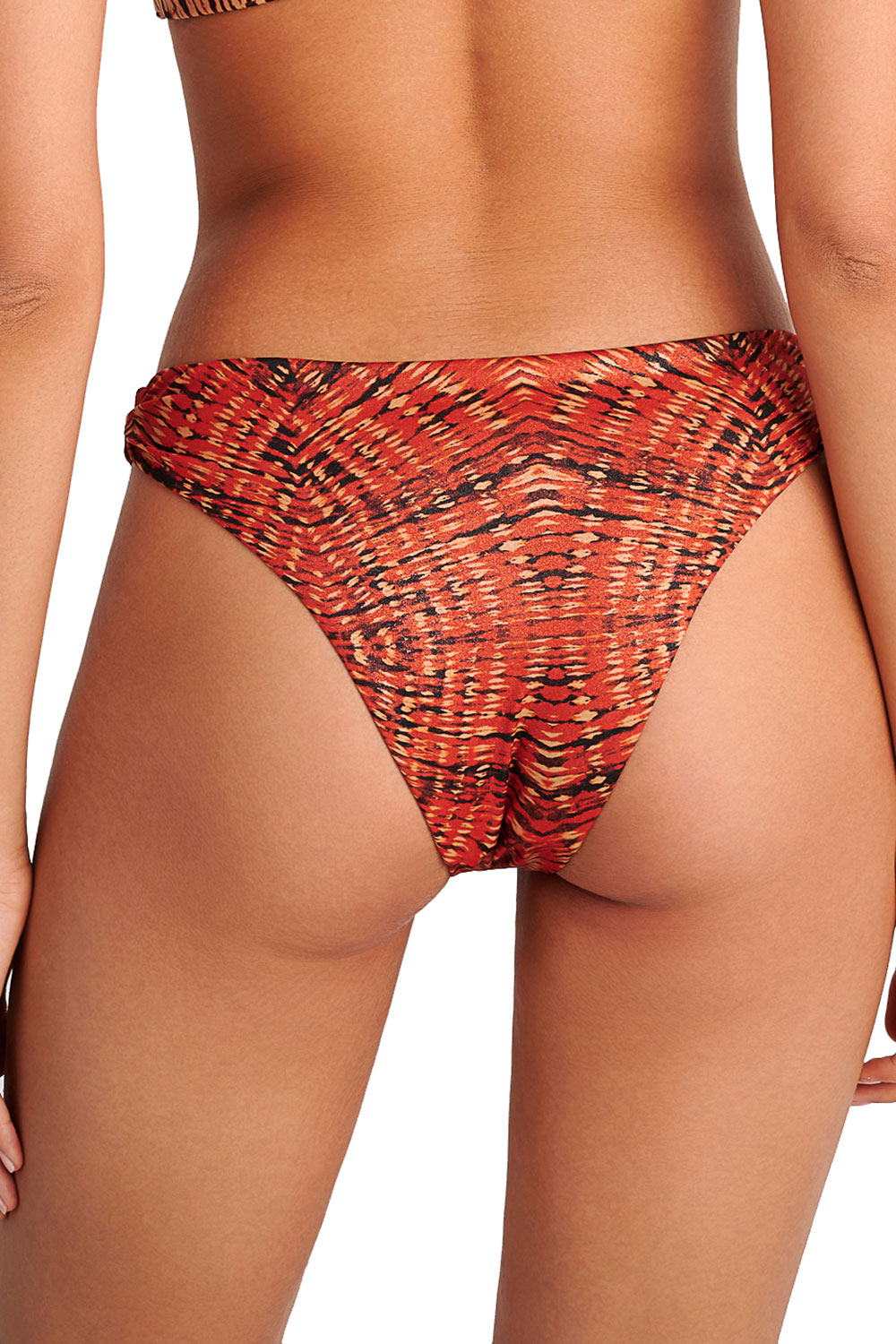 Blu4u γυναικείο μαγιό bikini σλιπ με lurex ύφασμα ''Red Fan''-25365212-20