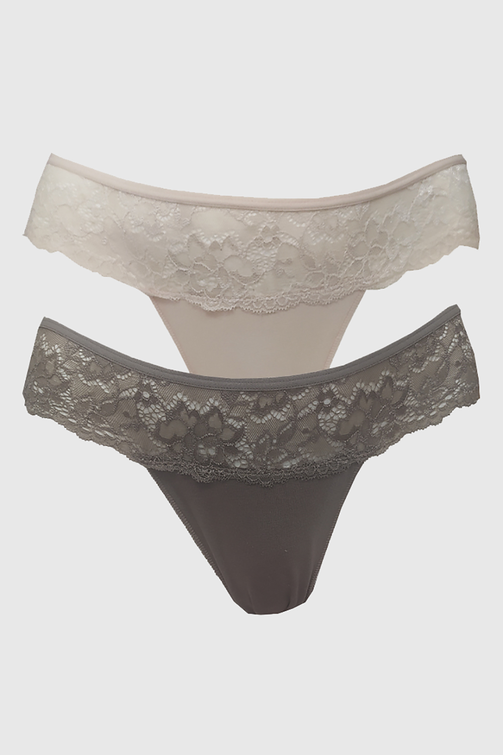 Cotonella Γυναικεία εσώρουχα Mini Slip με δαντέλα (2 τμχ) - GD489-I402-3G100