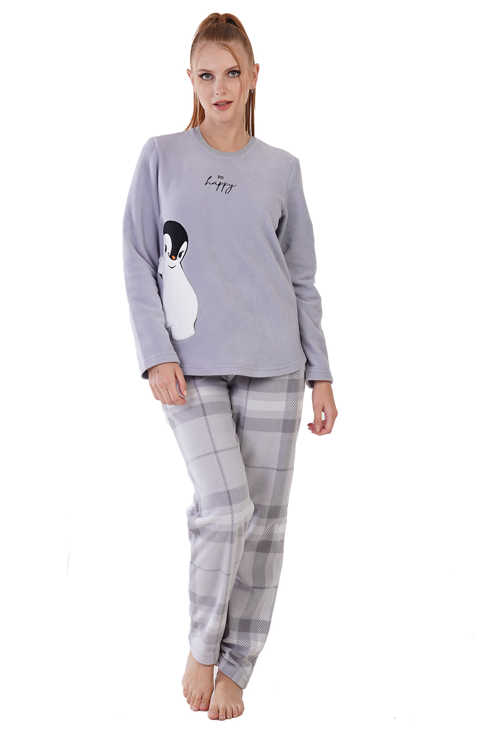 Vienetta Γυναικεία χειμερινή fleece πυτζάμα 
