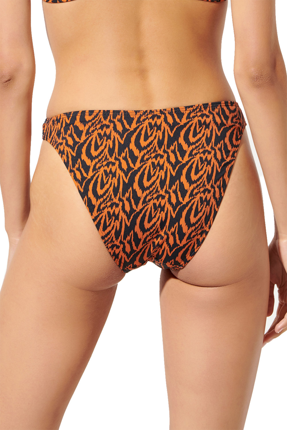 BLU4U Bikini Σλιπ "Abstract" με μοτίβο και ελαφρύ V- 2036555