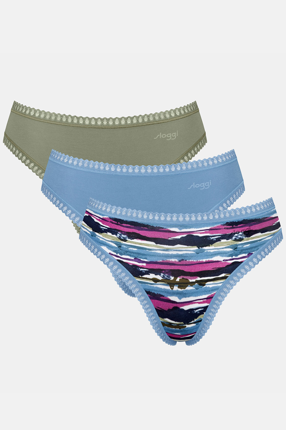 Sloggi γυναικεία εσώρουχα Sloggi GO Crush H High Leg (Συσκ. 3 τεμαχίων)-10219672-M010