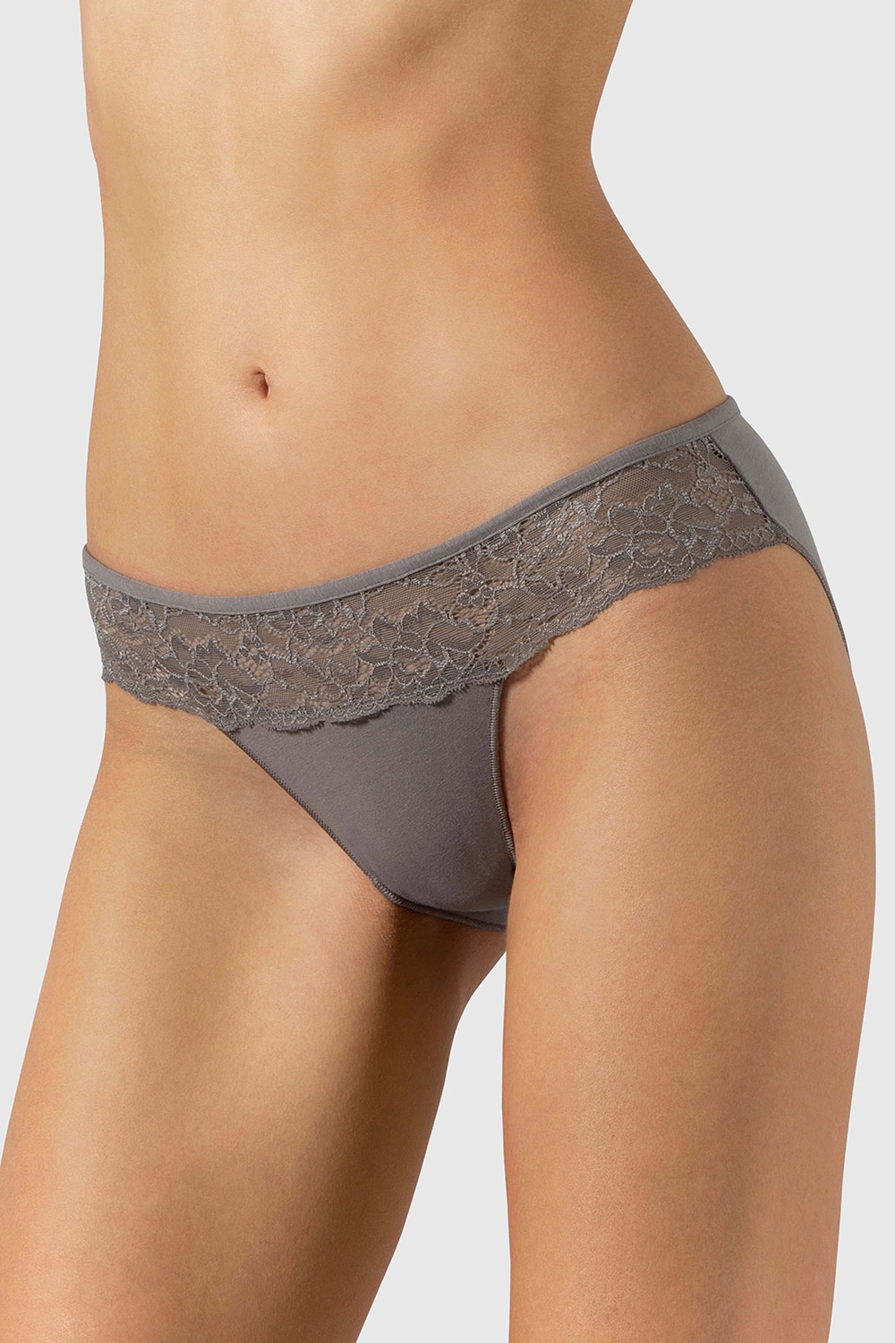 Cotonella Γυναικεία εσώρουχα Mini Slip με δαντέλα (2 τμχ) - GD489-I402-3G100