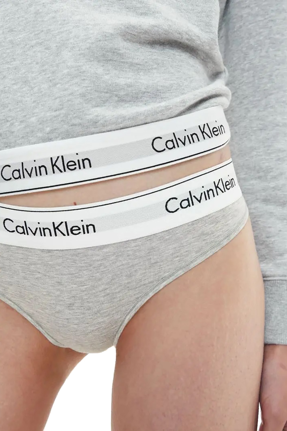 Calvin Klein γυναικείο εσώρουχο με εξωτερικό λάστιχο brazilian-QF5981E