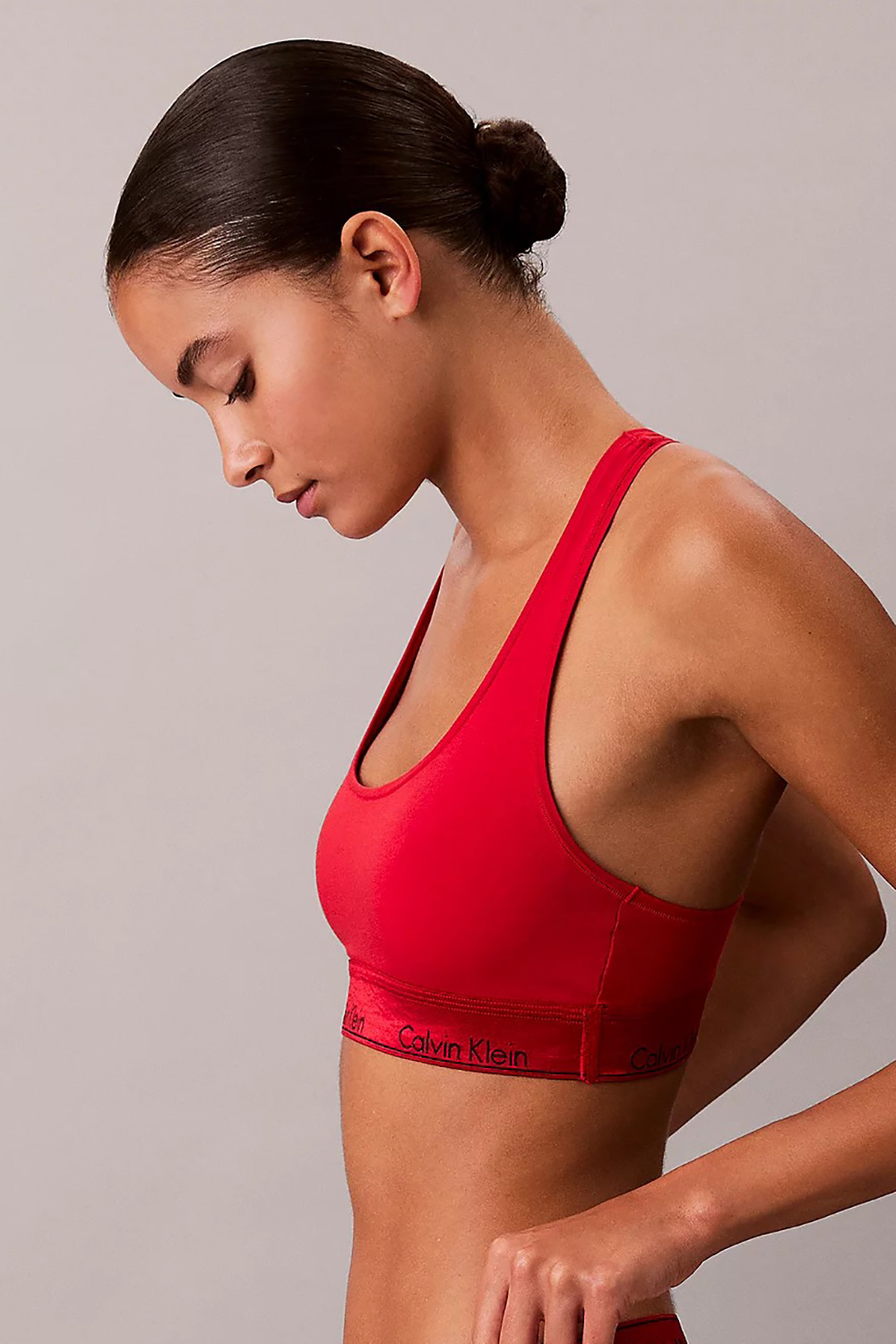 Calvin Klein γυναικείο μπουστάκι Unlined Bralette-Icon Cotton Modal-LV00QF8547-VMT