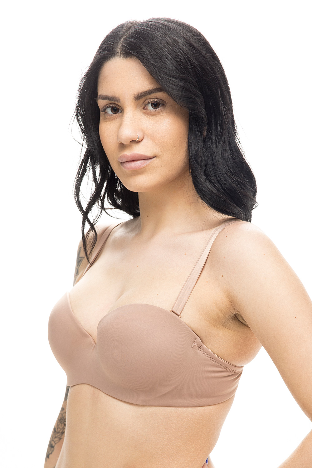 Γυναικείο σουτιέν Strapless Push Up με μπανέλα (B Cup)-33-6025