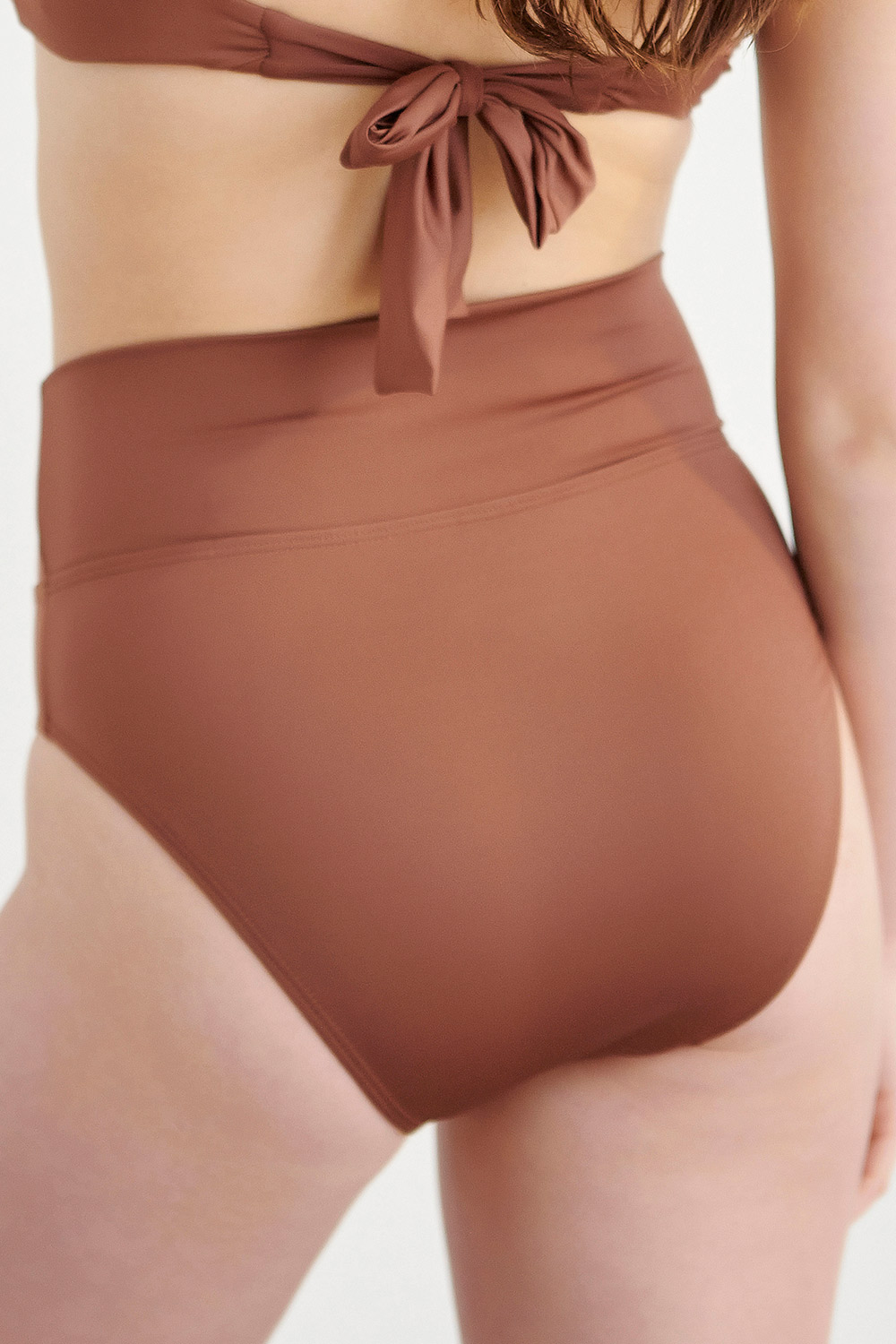 Blu4u γυναικείο μαγιό bikini σλιπ μονόχρωμο με αναδιπλώμενη μπάσκα-22365085