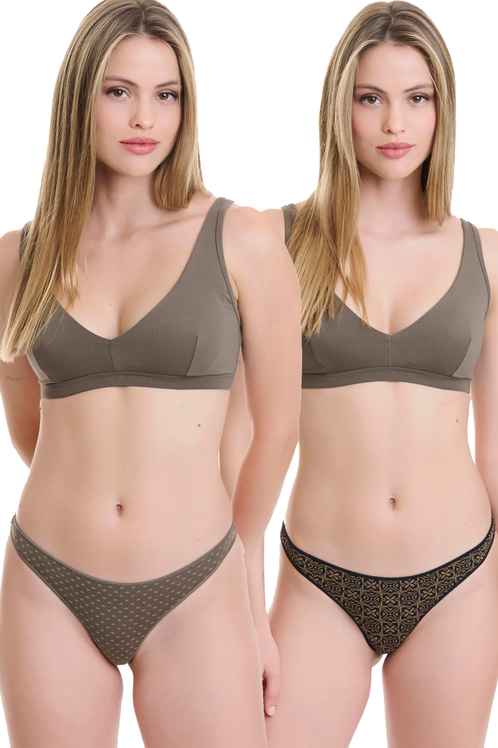 Walk γυναικεία εσώρουχα string από ύφασμα bamboo (Συσκ. 2 τεμαχίων)-W2013-69