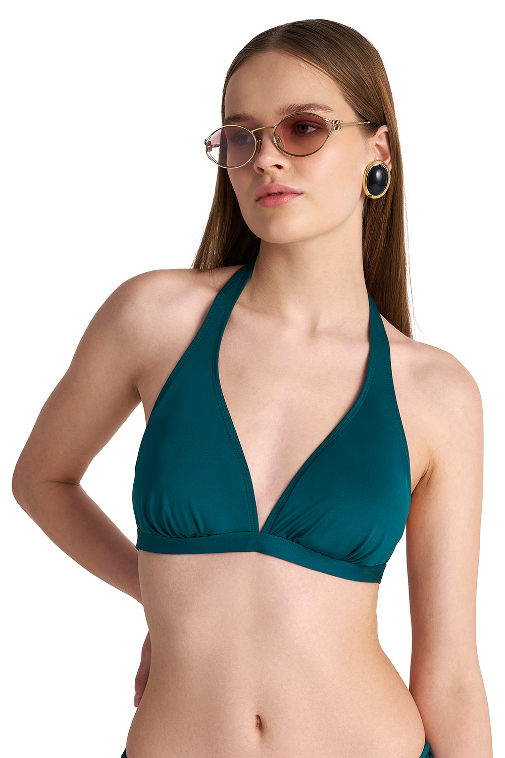 Blu4u γυναικείο μαγιό bikini top δετό τρίγωνο ''Solids'' (Cup D)-24366082D