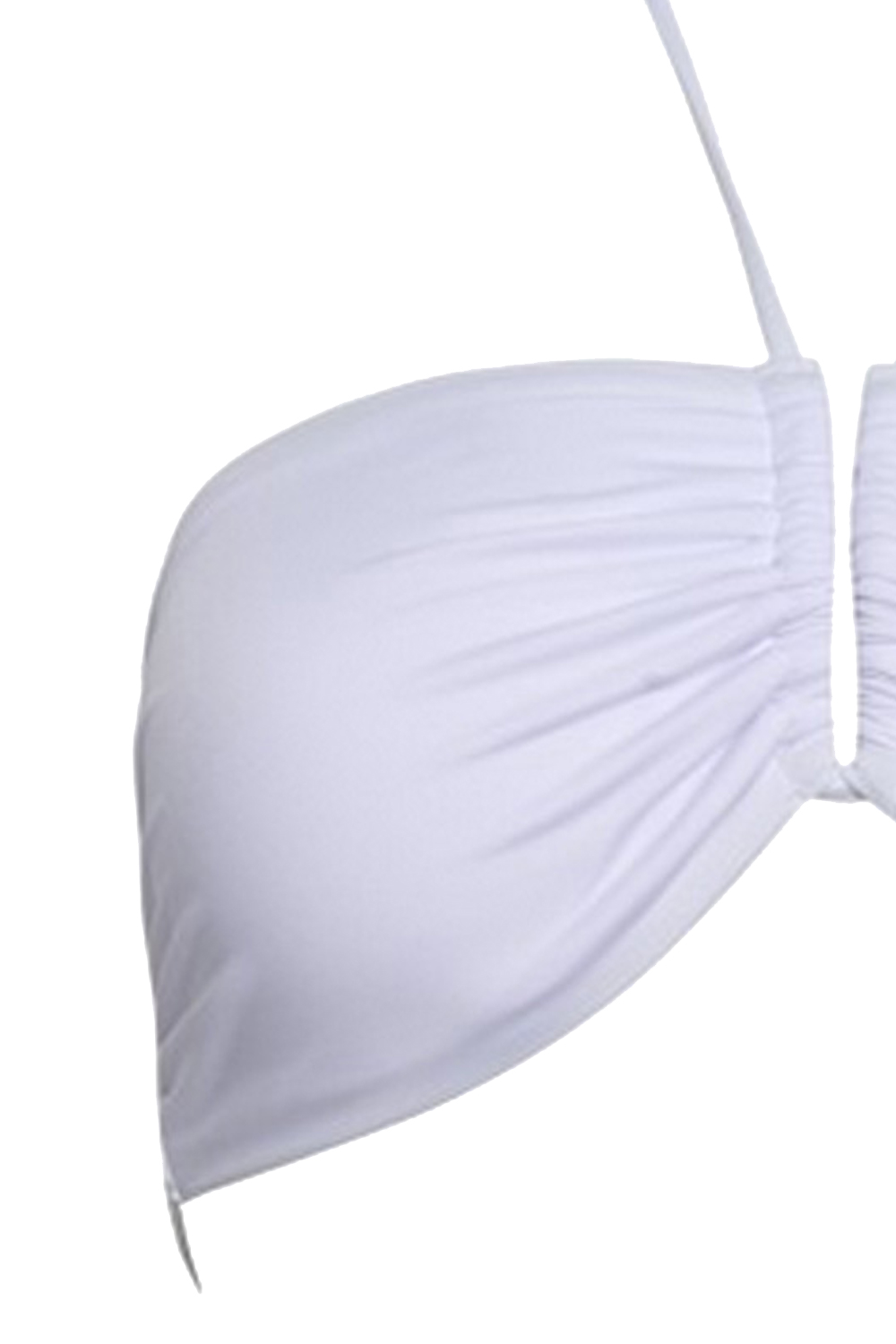Blu4u γυναικείο μαγιό bikini top strapless με σούρα και επένδυση 'Fashion Solids'-23366095-01