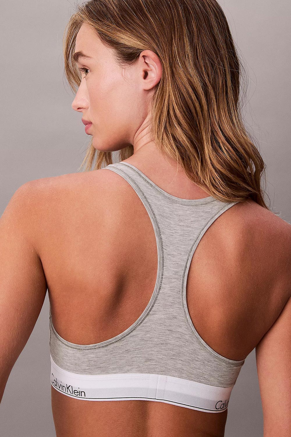Calvin Klein Calvin Klein γυναικείο μπουστάκι Unlined Bralette-Icon Cotton Modal-LV00QF8493-P7A - 3