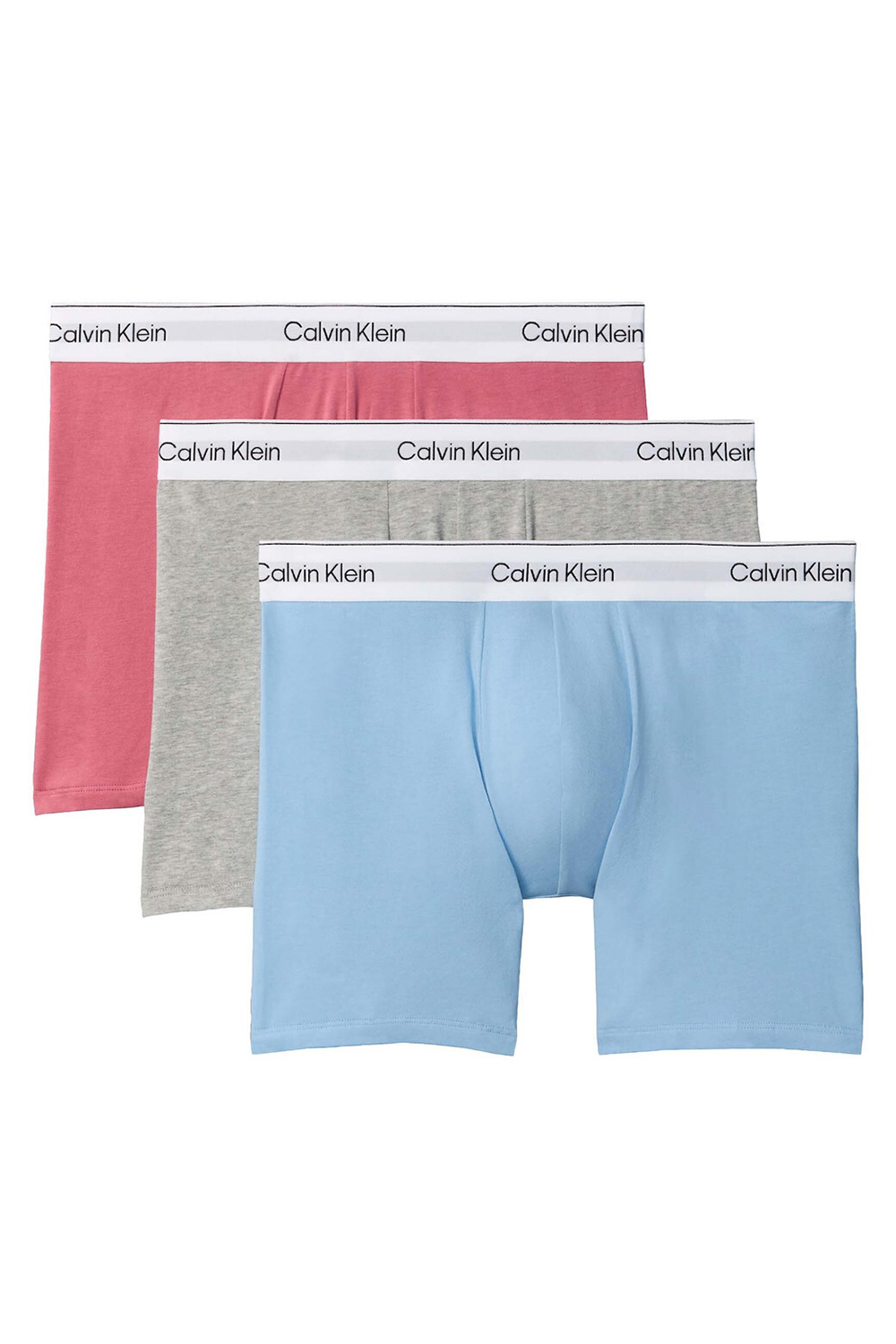 Calvin Klein Ανδρικά μποξεράκια με μακρύ πόδι Icon Cotton Stretch Boxer Briefs (Συσκ. 3 τεμαχίων)-LV00NB4394-TKM