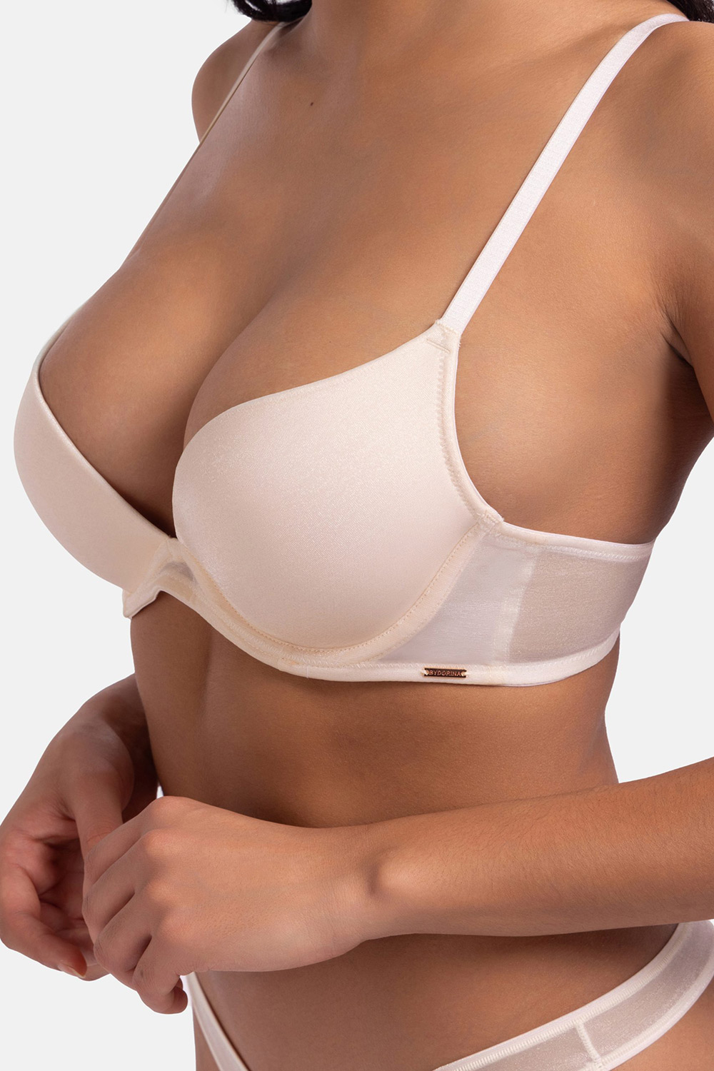 Dorina γυναικείο σουτιέν από lurex ύφασμα Plunge Push Up ''Origins'' (B, D Cup)-FXPG0041ME032-BE0063